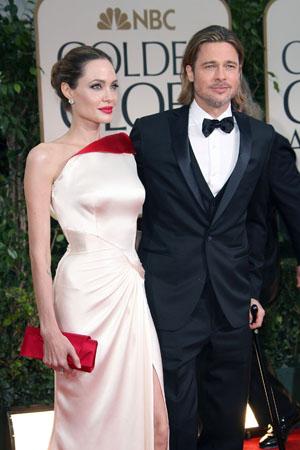 Angelina Jolie et Brad Pitt aux Golden Globes