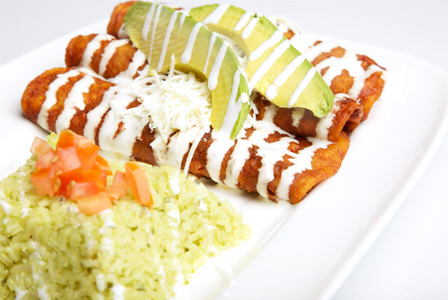 Enchilada ze szpinakiem