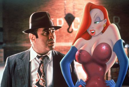 Raudona Jessica Rabbit šukuosena