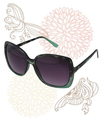 Grüne Retro-Sonnenbrille, Forever 21, $5.80