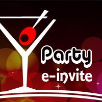 E-uitnodiging voor feest