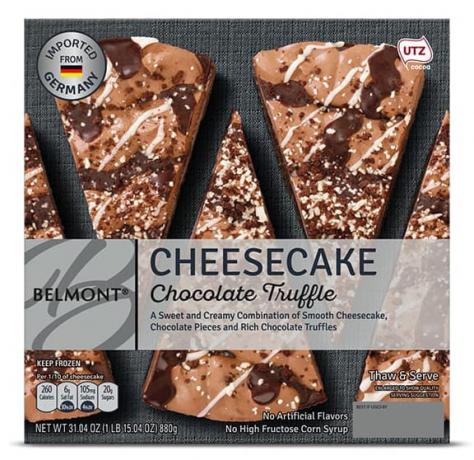 Aldi Belmont Çikolatalı Trüf veya Ahududu Beyaz Çikolatalı Cheesecake