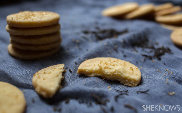 ჩაისგან გაჟღენთილი vegan shortbread