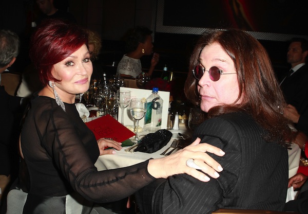Sharon Osbourne ve Ozzy Osbourne 2013 Gündüz Emmy Ödülleri'nde.