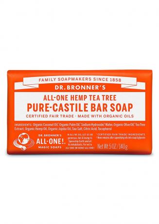 Dr. Bronner's All-One Hemp Pure Kastilie Tea Tree Bar mýdlo