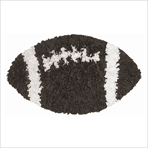 Fotball shaggy raggy rug | Sheknows.com