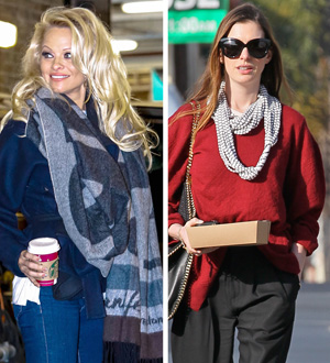 Pam Anderson a Anne Hathaway