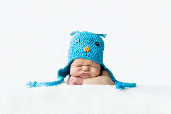 Babyfoto mit Hut
