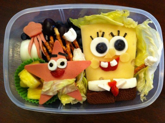 Spongebox Schwammkopf Schulessen für Kinder