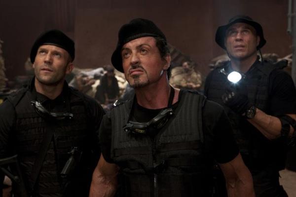 The Expendables med Sylvester Stallone, Jason Statham, Randy Couture