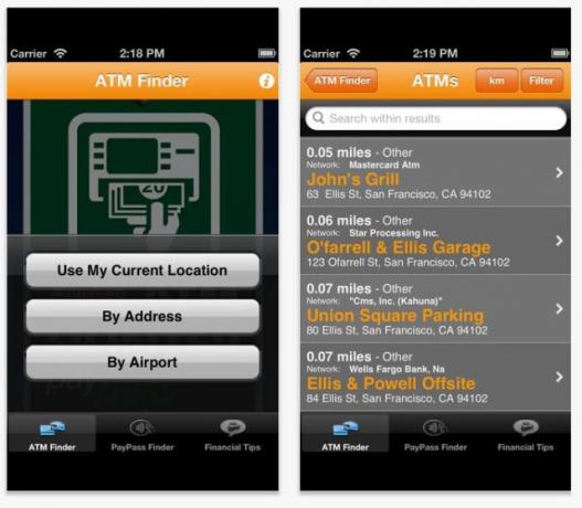 ATM vadász app