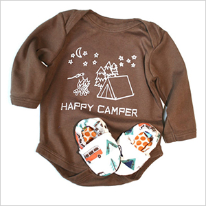 Growing Up Wild happy camper onesie | Sheknows.com