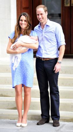 Kate Middleton, el príncipe William y George Alexander Louis