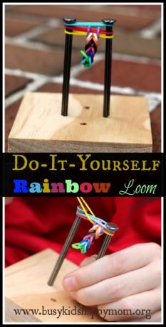 DIY Rainbow szövőszék