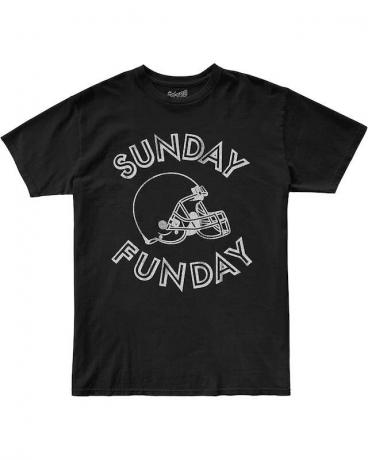 Az eredeti Retro márka Kids Cotton Sunday Funday Football Crew nyakú póló