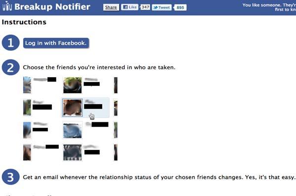 Facebook Breakup Notifier memungkinkan Anda mengawasi teman