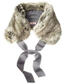 Faux fur tippet