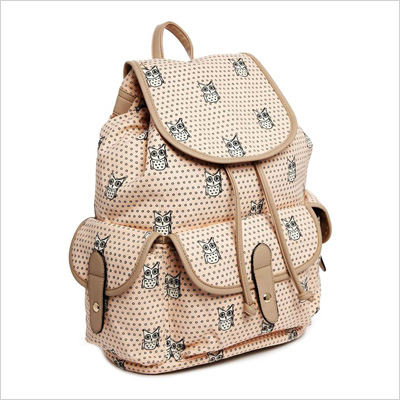 New Look Rucksack mit Eulen-Print