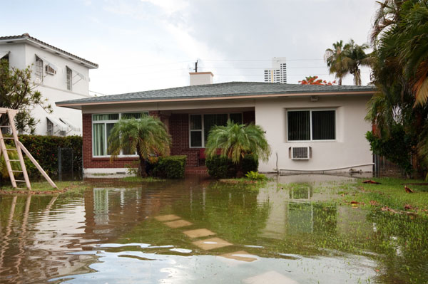 Будинок в районі затоплення