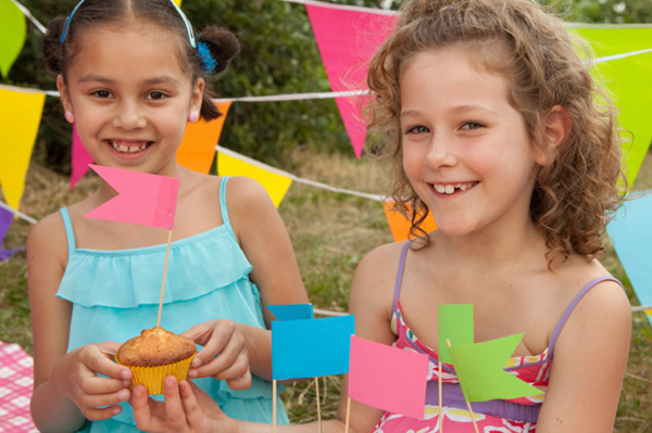 Festa de aniversário verde para crianças