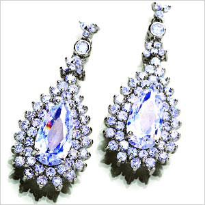 Boucles d'oreilles diamant aura