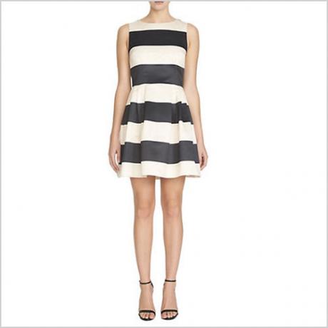 Cece by Cynthia Steffe Striped Fit-and-Flare Dress