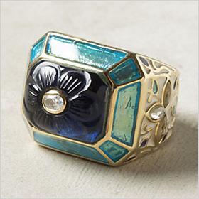 sierlijke statement ring