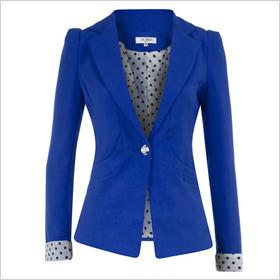 Königsblaue Jacke