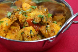 Curried krumpir