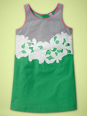 DVF (hart) GapKids Daisy-jurk in Ming Jade: ($ 75)