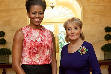 Michelle Obama y Barbara Walters