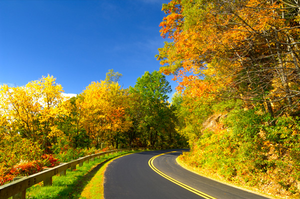 Blue Ridge na podzim