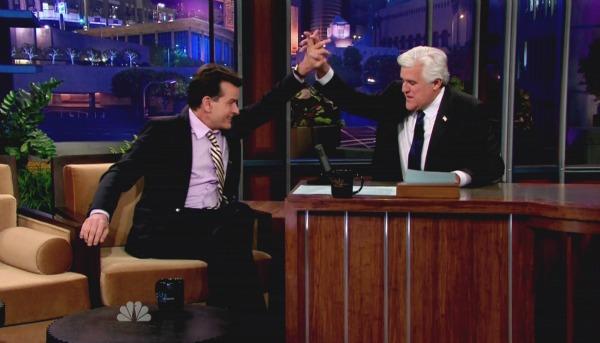 Charlie Sheen in der Tonight Show