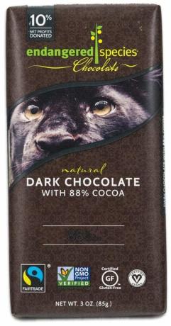 Gefährdete Arten natürliche dunkle Schokolade