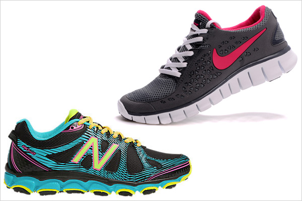 New Balance 810v2 i Nike free run