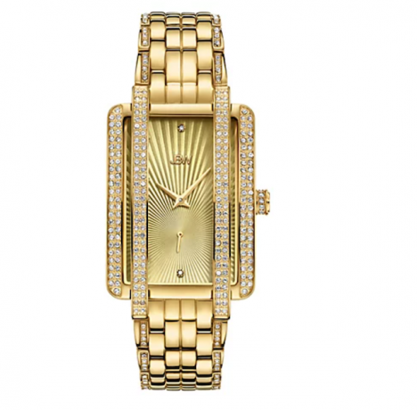 JBW Women's Mink 110 cttw เพชร 18K Gold-Plated Watch