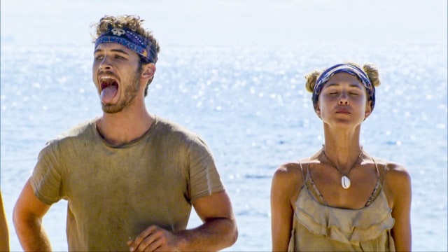 Michael Yerger en Libby Vincek strijden in Survivor: Ghost Island