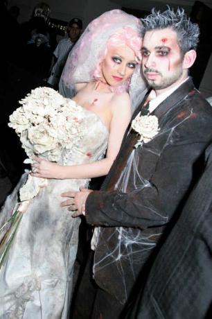 Disfraz de celebridad de Halloween: Christina Aguilera y Jordan Bratman