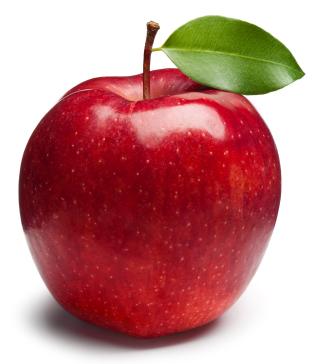 Isolierter Apfel