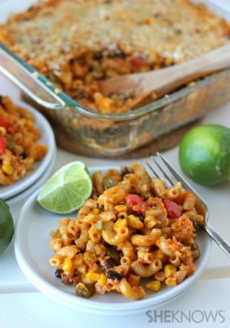 Chorizo ​​macaroni en kaas