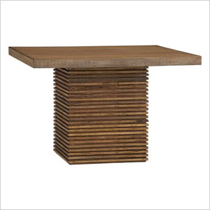 Krat en vat teruggewonnen houten tafel