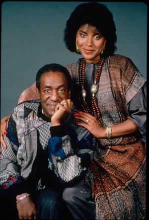 Bill Cosby und Phylisha Rashad posieren in Pose