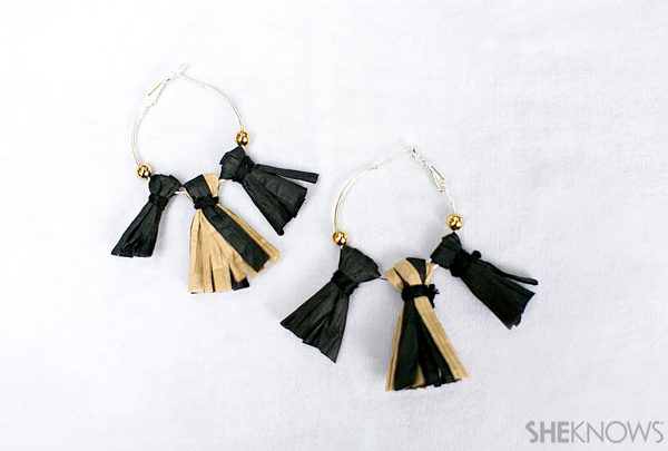 Pendientes de rafia bohemia de bricolaje | SheKnows.com