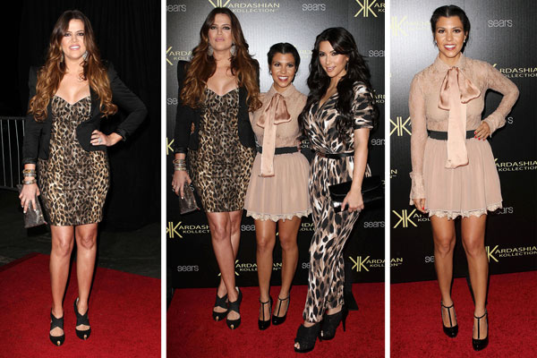 De Kardashian-zussen op hun Kollection-lanceringsfeest