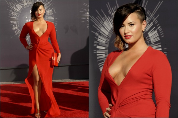 Demi Lovato na czerwonym dywanie na MTV VMA