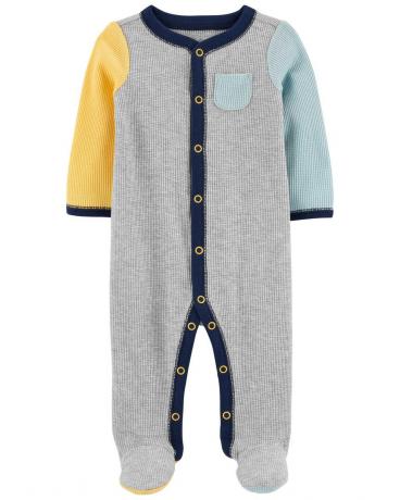 Carter's Baby Colorblock Snap-Up Cotton Blend Sleep & Play