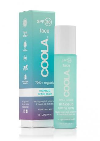 SPF-Infused Setting Sprays and Powder: Coola Organic SPF 30 Makeup Setting Sunscreen Spray