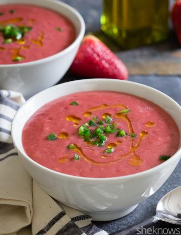 Çilekli ahududu jalapeno gazpacho tarifi