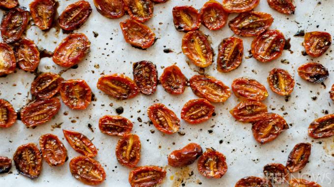 Kabarmış akçaağaç balzamik marine edilmiş domates tarifi
