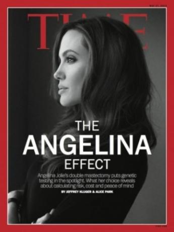 Okładka magazynu Angelina Jolie Time 2013